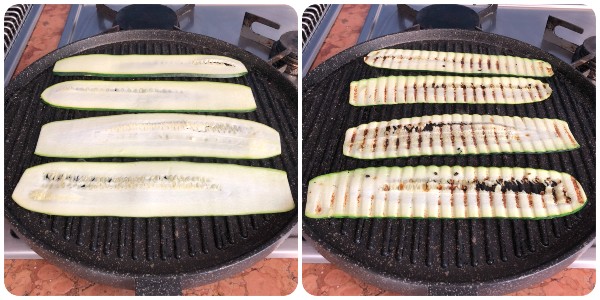 Insalata di zucchine grigliate - griglia