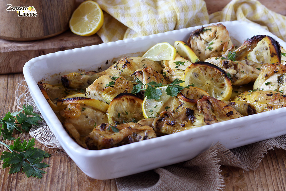 Pollo marinato al limone