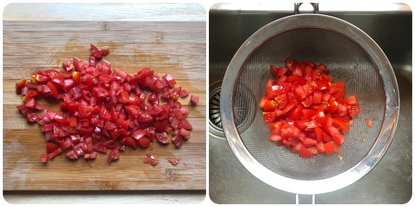 millefoglie carasau - pomodorini