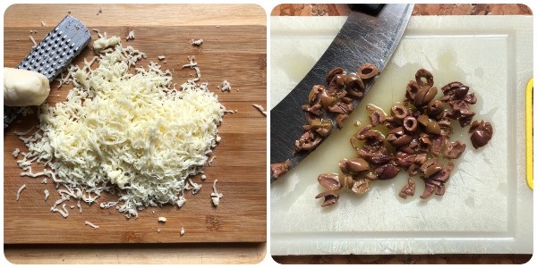 millefoglie carasau - scamorza e olive