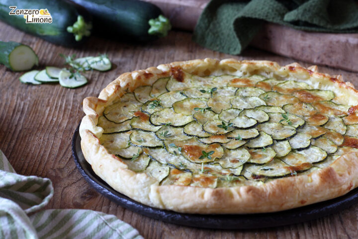 torta salata con zucchine e crescenza