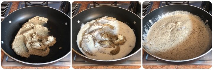 Pasta con salsa di noci - condimento