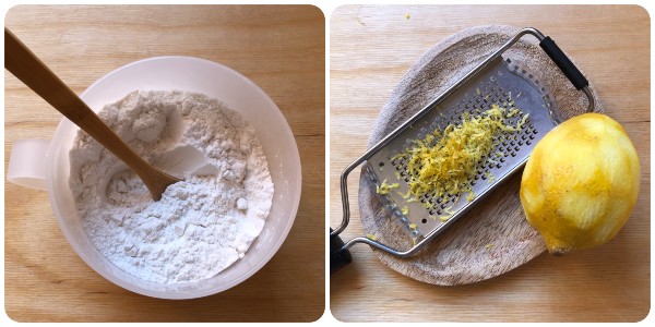 dolce morbido con farina di riso - farine e scorza