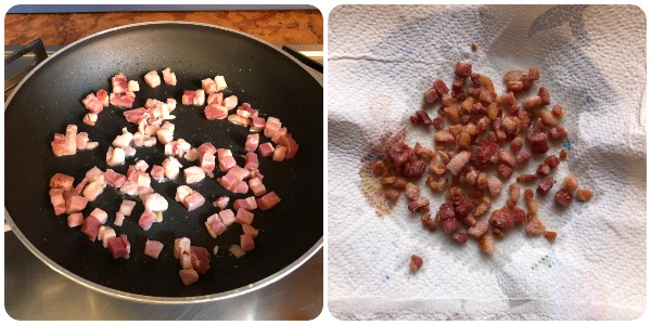 insalata di fagioli cannellini - pancetta croccante