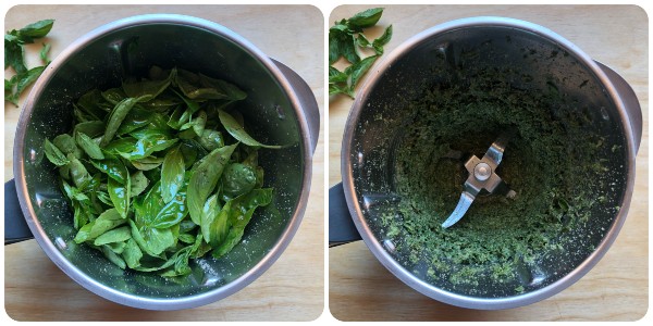 pesto di basilico e noci - procedimento 2