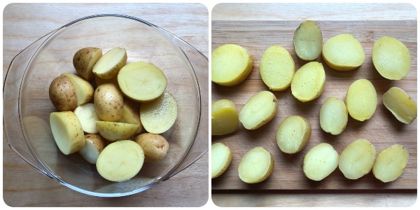 Patate schiacciate in padella - cottura patate
