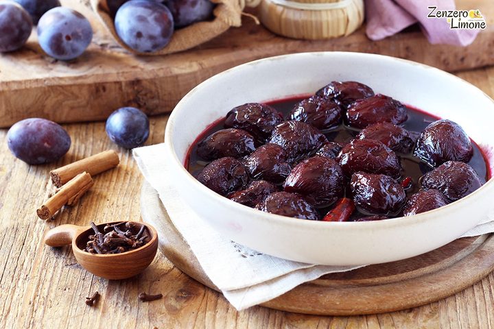 Prugne al vino rosso