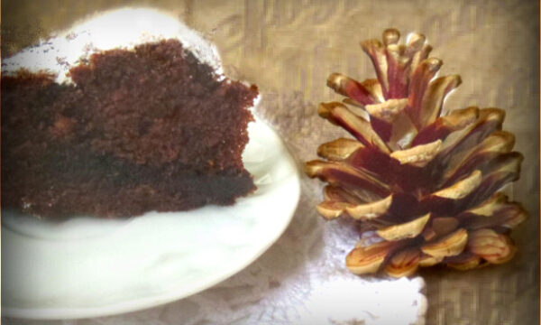 Torta al cacao semplice, morbida e friabile