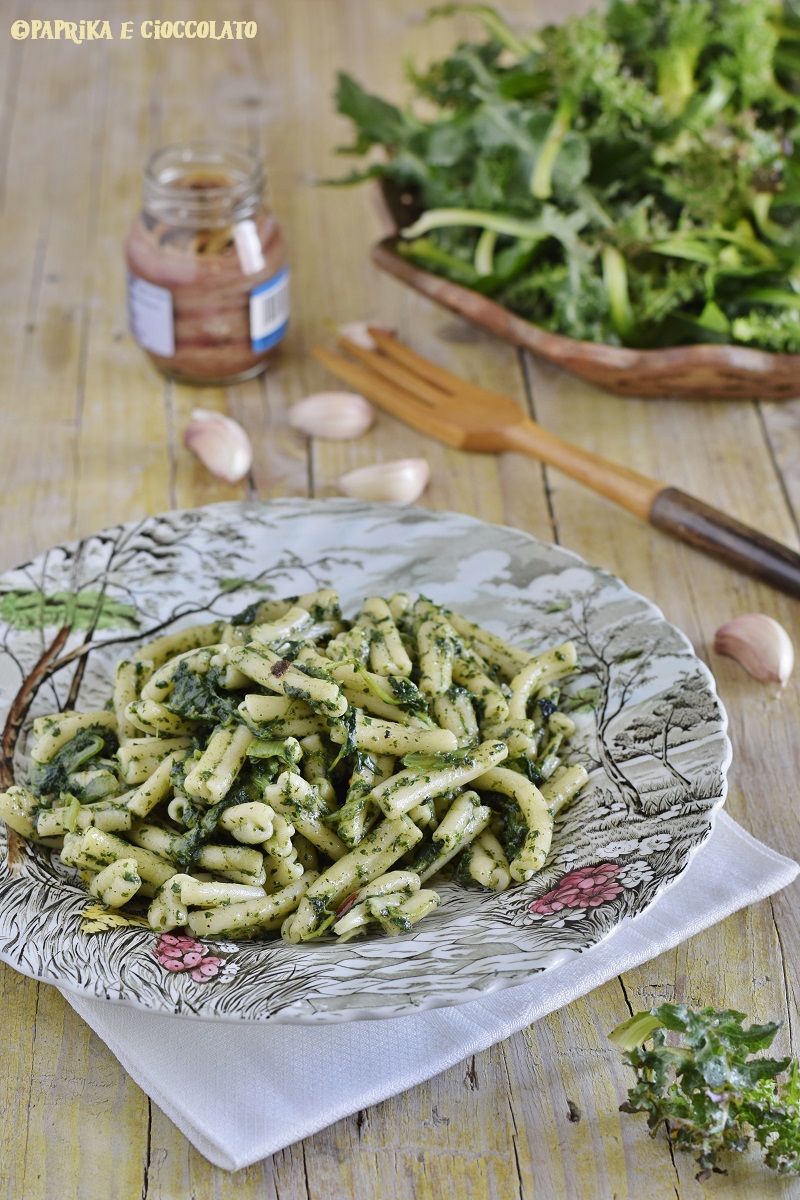 Caserecce con radicchio di campo