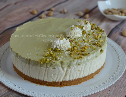 CHEESECAKE AL CIOCCOLATO BIANCO E PISTACCHIO BIMBY