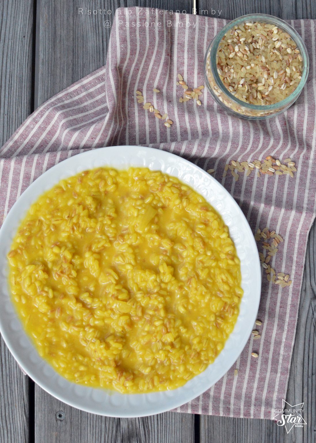 RISOTTO ALLO ZAFFERANO BIMBY Passione Bimby