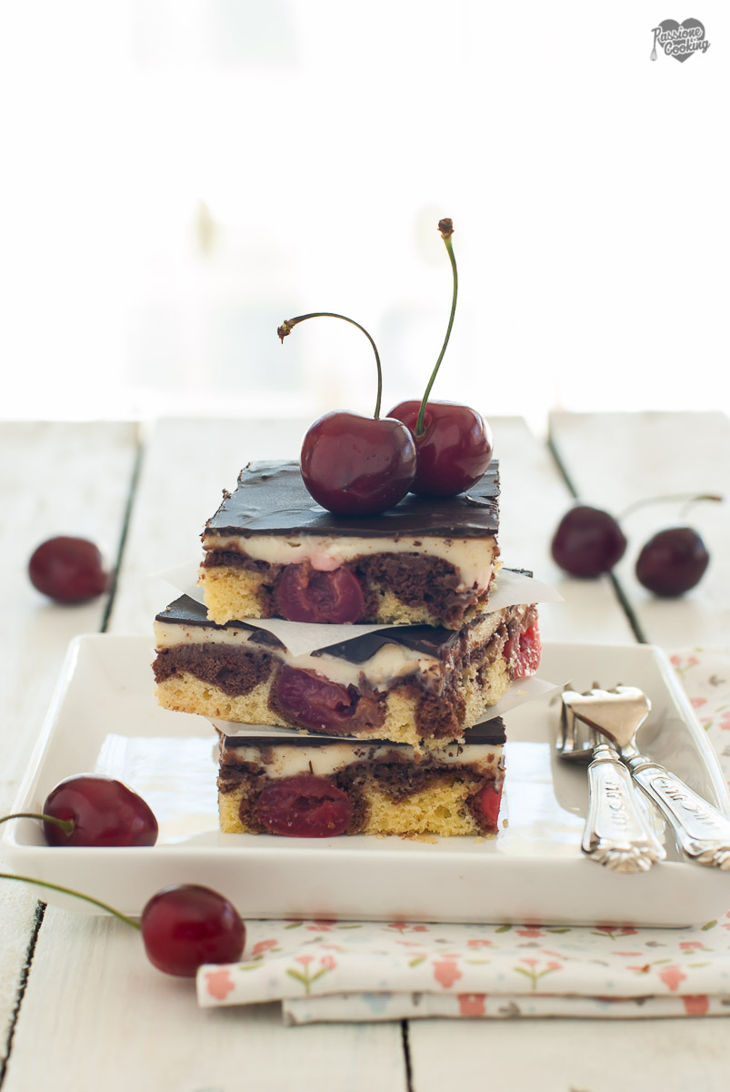 Donauwellen - torta ciliegie e cioccolato