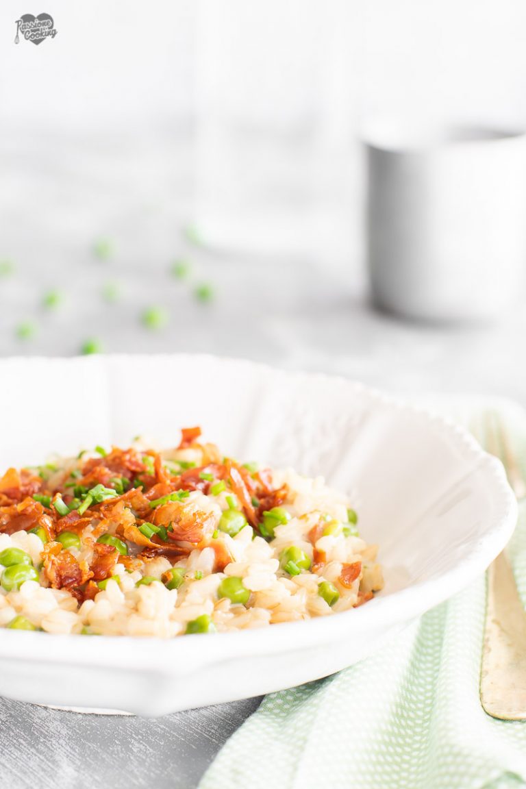 Risotto al mascarpone con prosciutto crudo croccante PassioneCooking