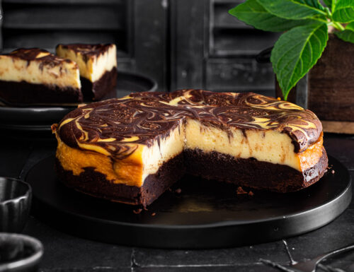 Brownie cheesecake