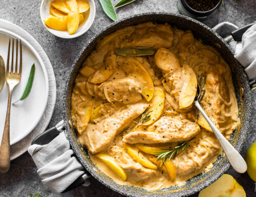 Pollo alle mele Golden Delicious