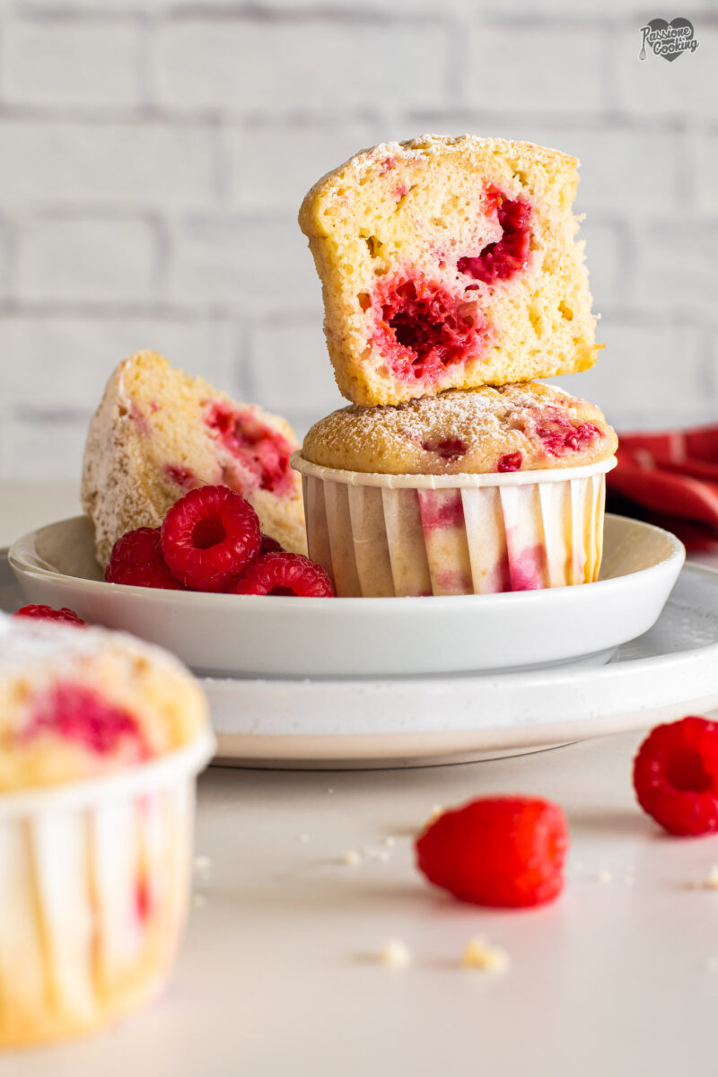 Muffin ai lamponi e Philadelphia