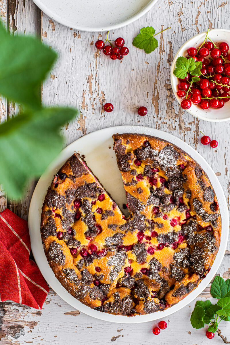 Cheesecake ai ribes rossi