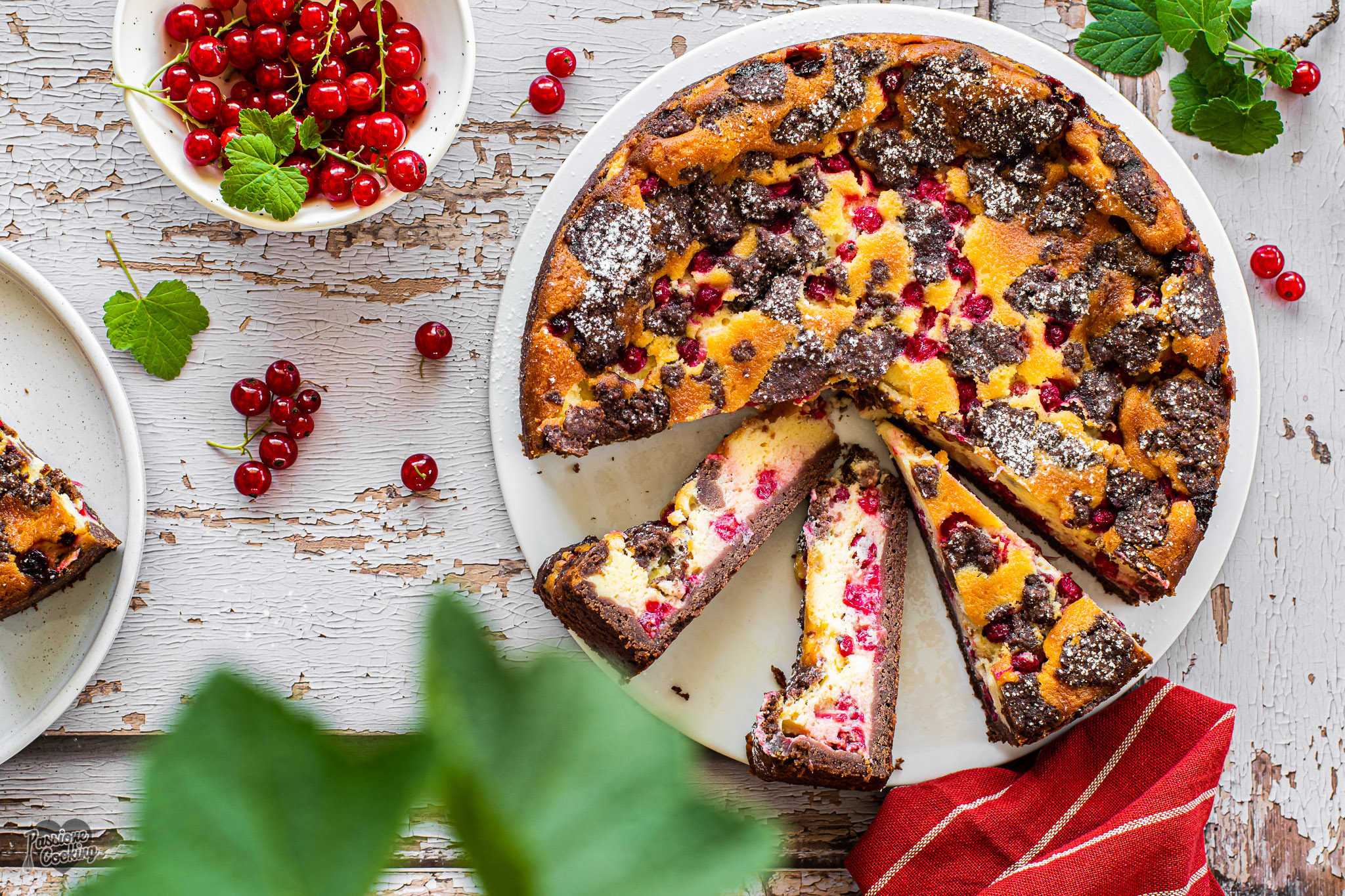 Cheesecake ai ribes rossi