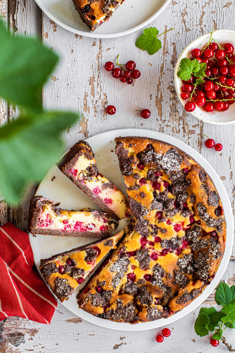 Cheesecake ai ribes rossi
