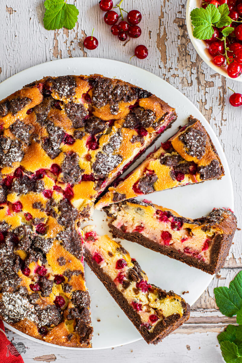 Cheesecake ai ribes rossi