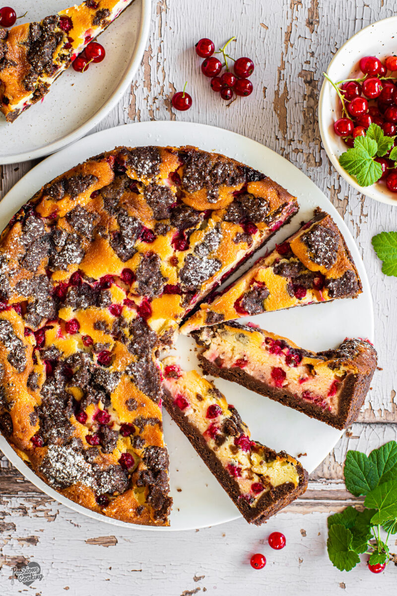 Cheesecake ai ribes rossi