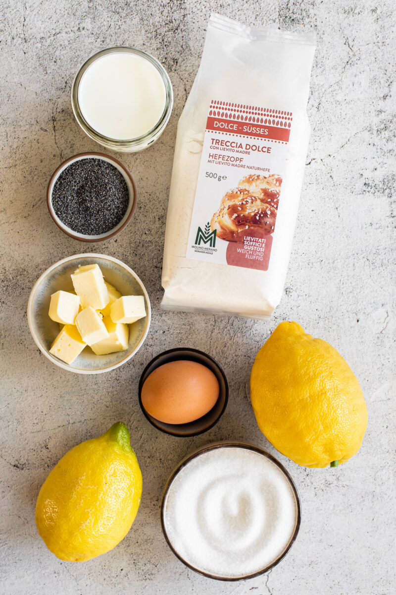 Girelle al limone e papavero