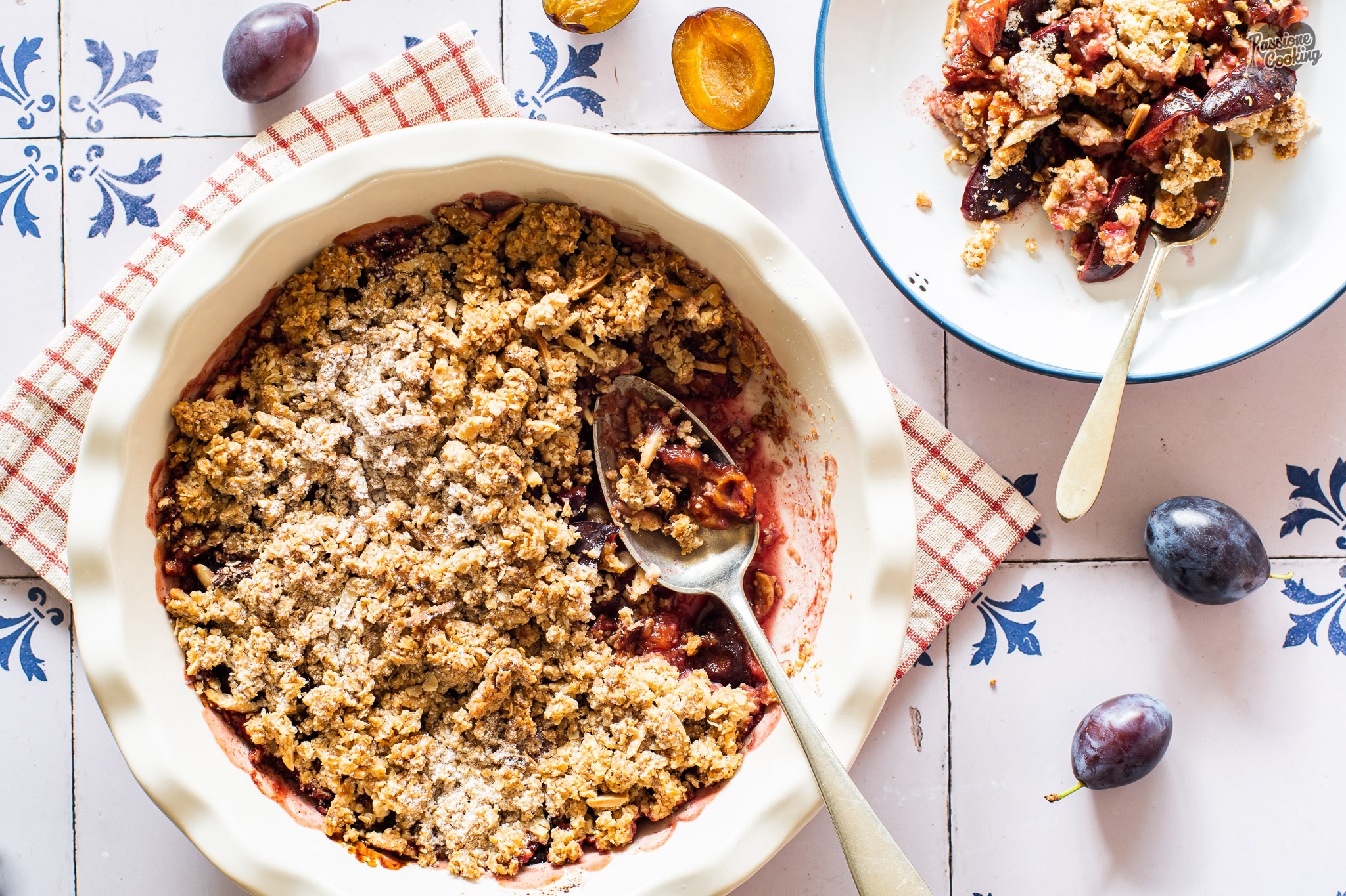 Crumble di prugne