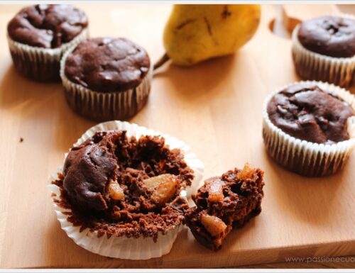 Muffin pere e cacao