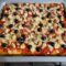 Pizza con funghi e olive nere