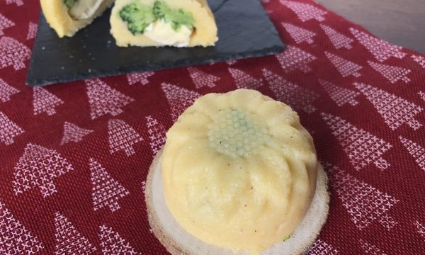 Sformatini di polenta con broccolo e brie