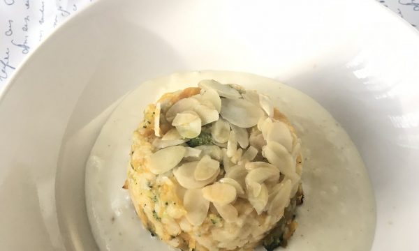 tortini vegani con ceci, zucca e broccoli