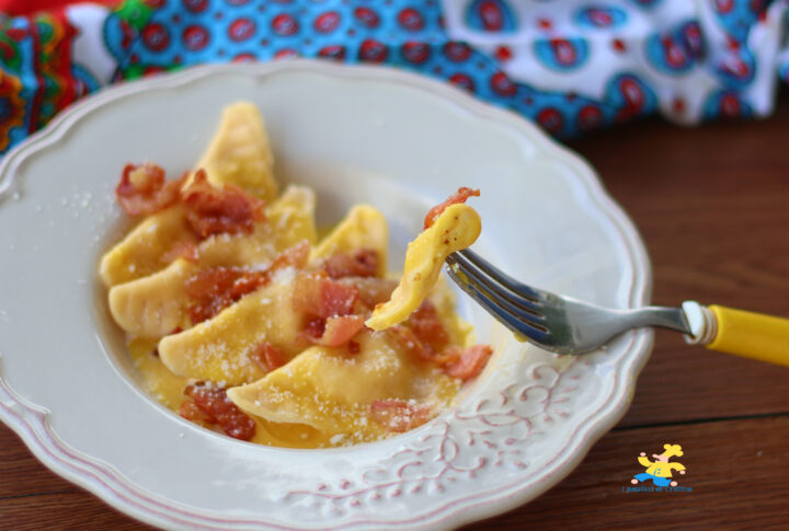 Come cucinare i ravioli con ripieno di carbonara di Giovanni Rana e  opinione 