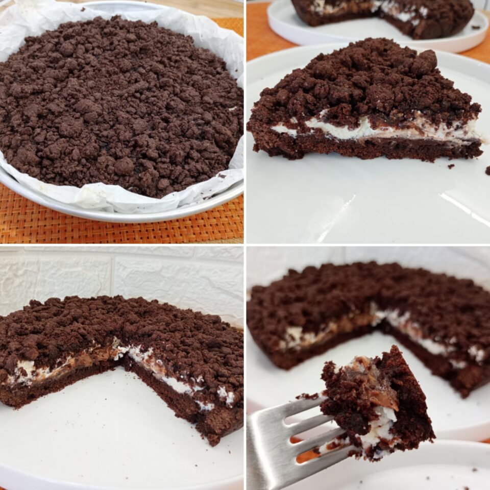 Sbriciolata al Cacao e crema di Ricotta Golosa: croccante fuori e morbida dentro. Scoprila questa ricetta facile e provala subito!