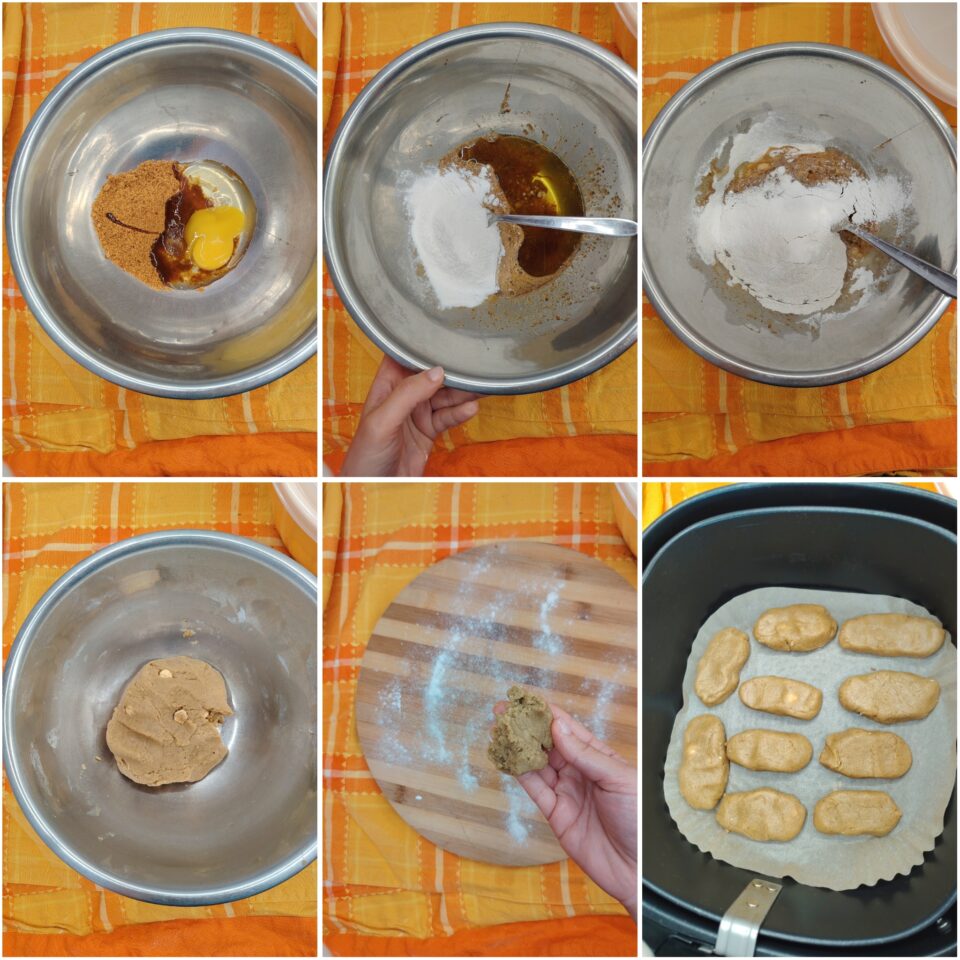 Biscotti Grano Saraceno e Riso in Friggitrice ad Aria