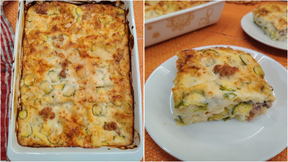Lasagne con salsiccia e zucchine senza glutine. Non so voi, ma io ho un debole per le versioni in bianco e questa versione è gustosissima. 