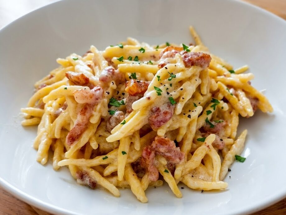a pasta cremosa con guanciale e robiola è un primo piatto velocissimo da preparare. Avete presente quando in frigo non avete quasi niente e da quei pochi ingredienti vi esce un piatto da leccarsi i baffi? Ecco, a casa mia questa ricetta è diventata una delle preferite proprio per la sua semplicità.