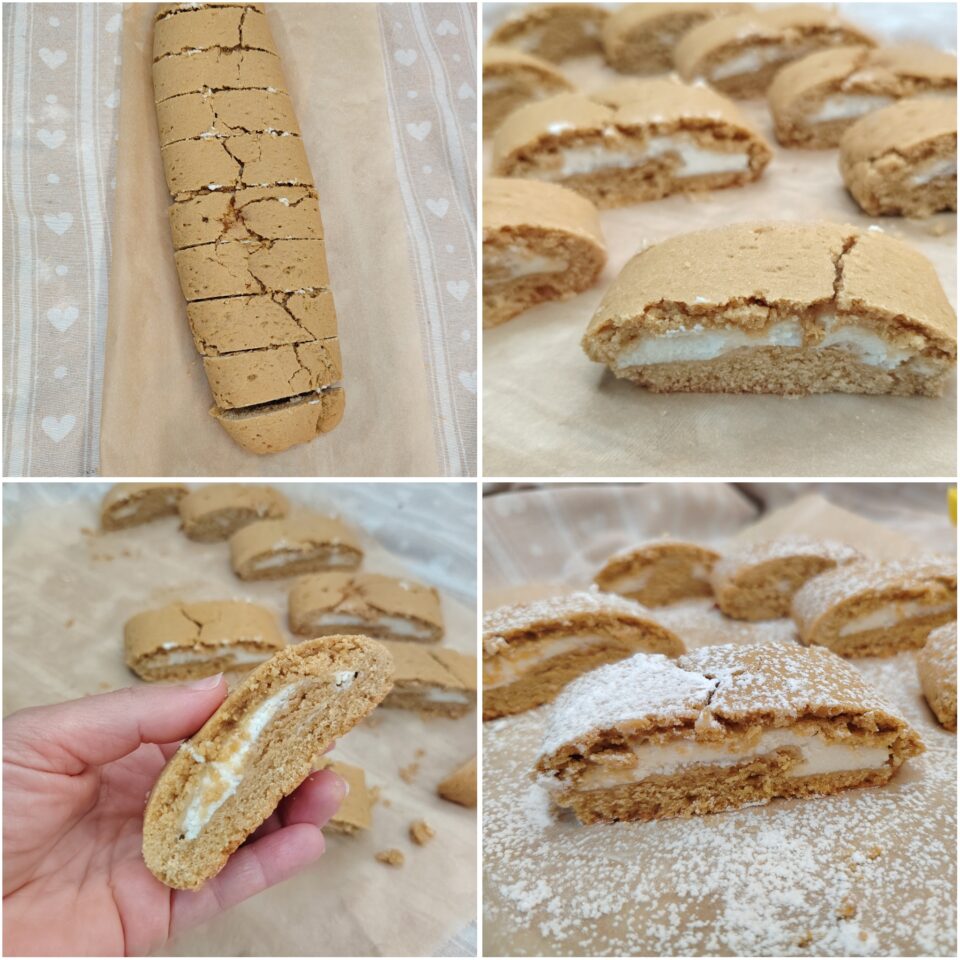 Cantucci morbidi al caffè ripieni di ricotta: vi dico subito che questi biscotti morbidi sono una vera bomba di gusto! 