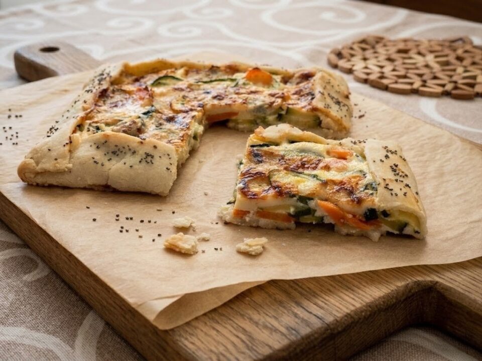 Torta Salata con Pasta Matta di Riso (Senza Glutine).