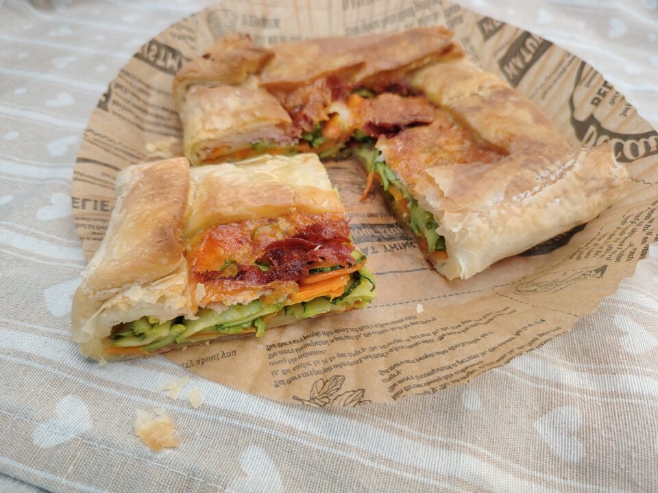 Torta Salata "Sfiziosa" in Friggitrice ad Aria e in Forno (Senza Glutine). 