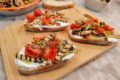 Bruschette Ricotta Melanzane e Pomodorini
