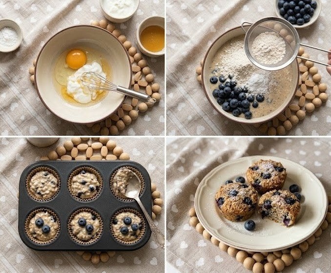 Mini Tortini con Avena e Yogurt. Sapete quanto amo le ricette semplici, quelle che non ti fanno passare ore in cucina ma che, appena sfornate, ti fanno sentire subito meglio? Ecco, questi mini tortini avena e yogurt sono proprio così.