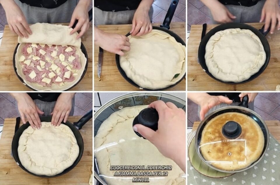 Focaccia in padella con prosciutto: la ricetta salva-pasto.