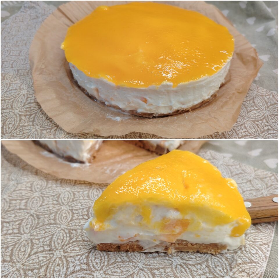 Torta fredda alle Pesche facilissima. 