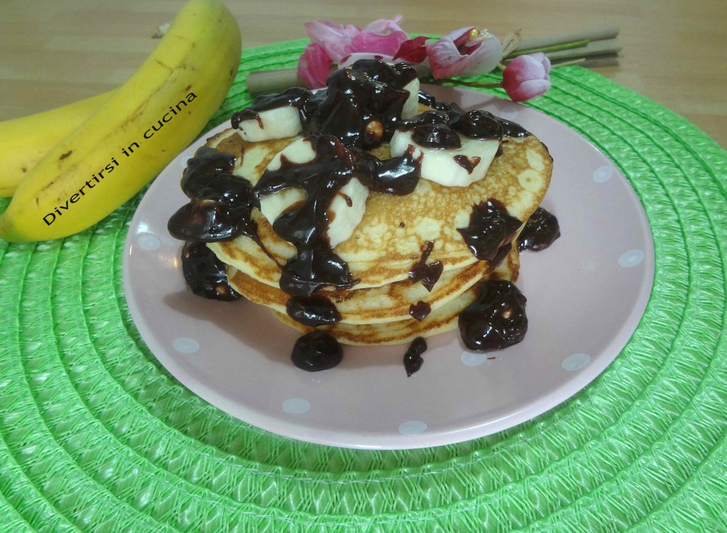 Ricetta pancakes banana e cioccolato Divertirsi in cucina