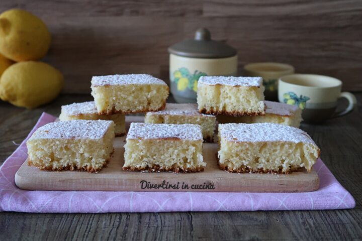 Torta paradiso al limone cotta in padella