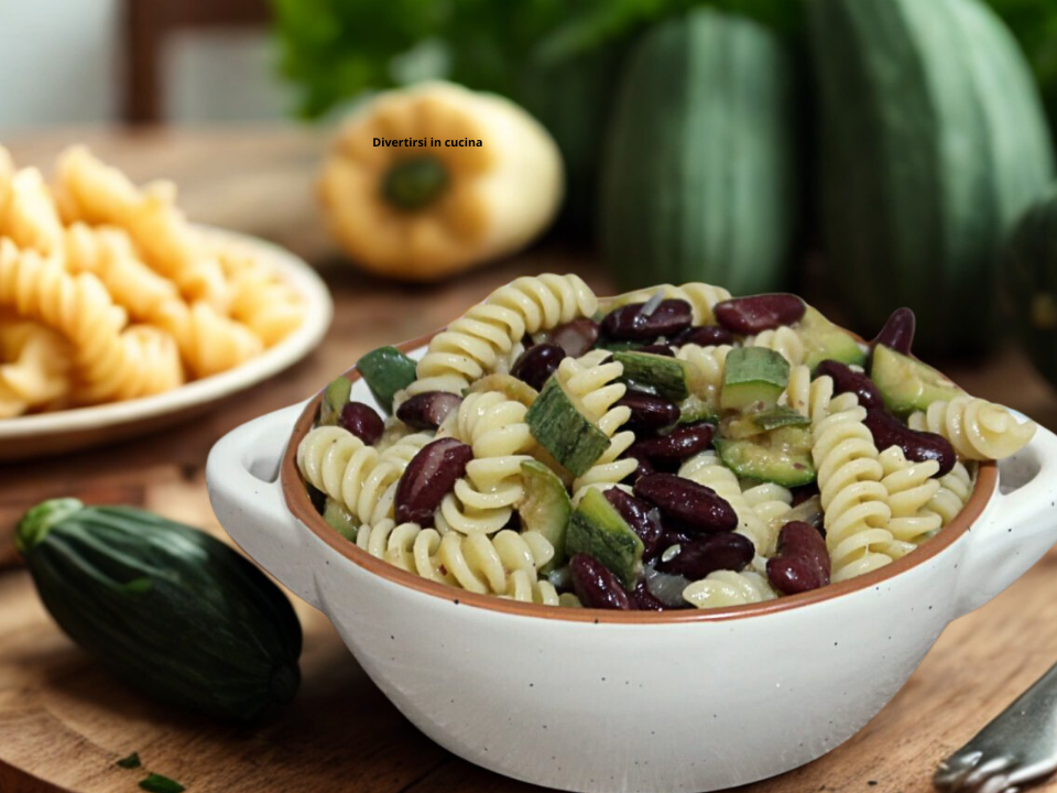 Pasta fredda fagioli e zucchine - Divertirsi in cucina