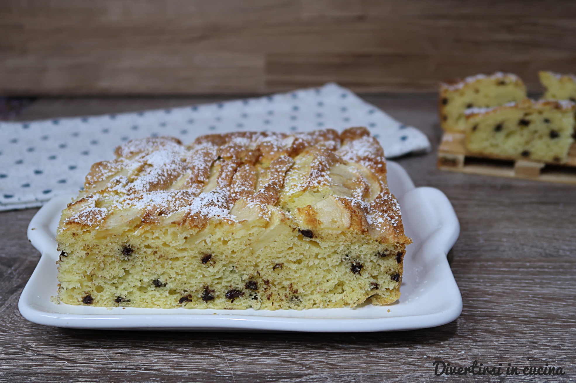 Torta Di Mele E Gocce Di Cioccolato Divertirsi In Cucina