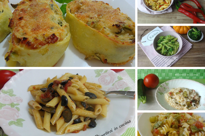 Primi piatti con le verdure in pochi minuti.