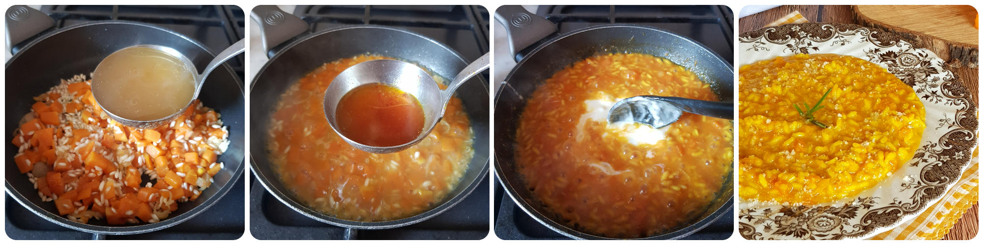 risotto alla zucca e gorgonzola