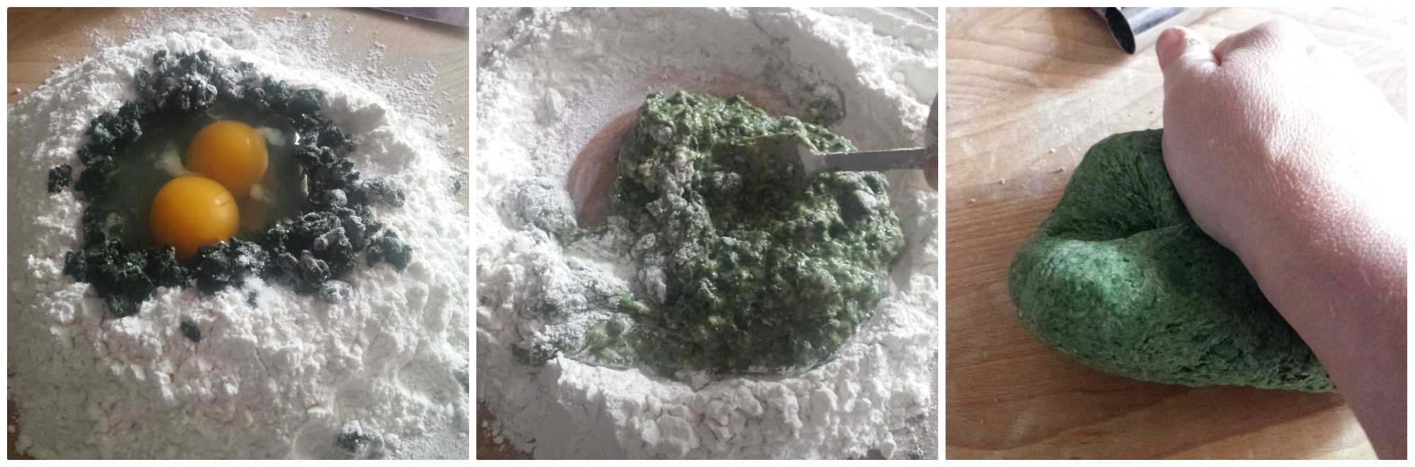 tagliatelle verdi con salsiccia e zucca